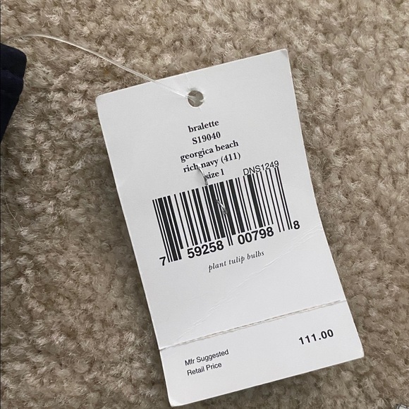 NWT Kate Spade Georgica beach swim bralette large - Picture 3 of 6